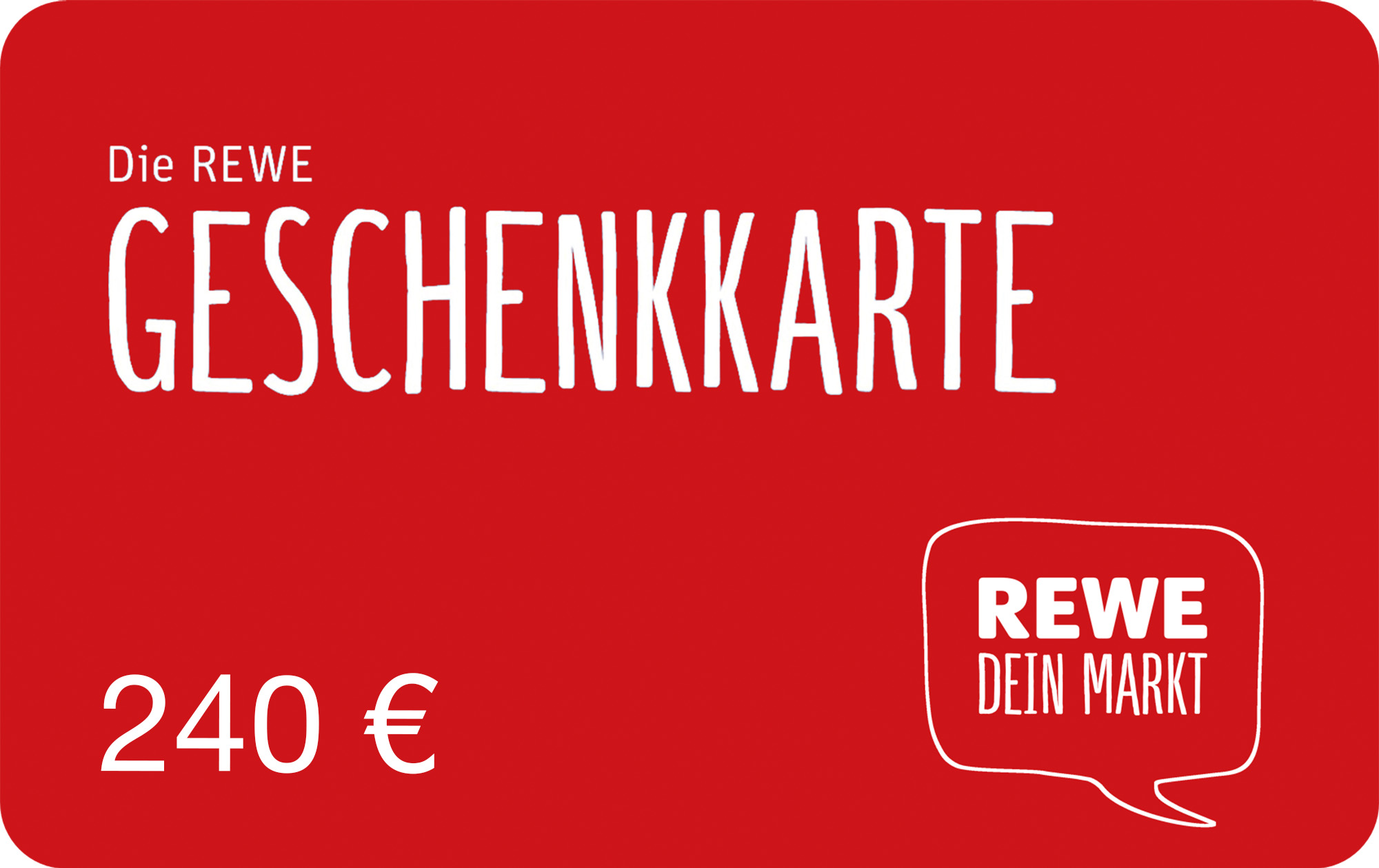 240,– € REWE-Gutschein