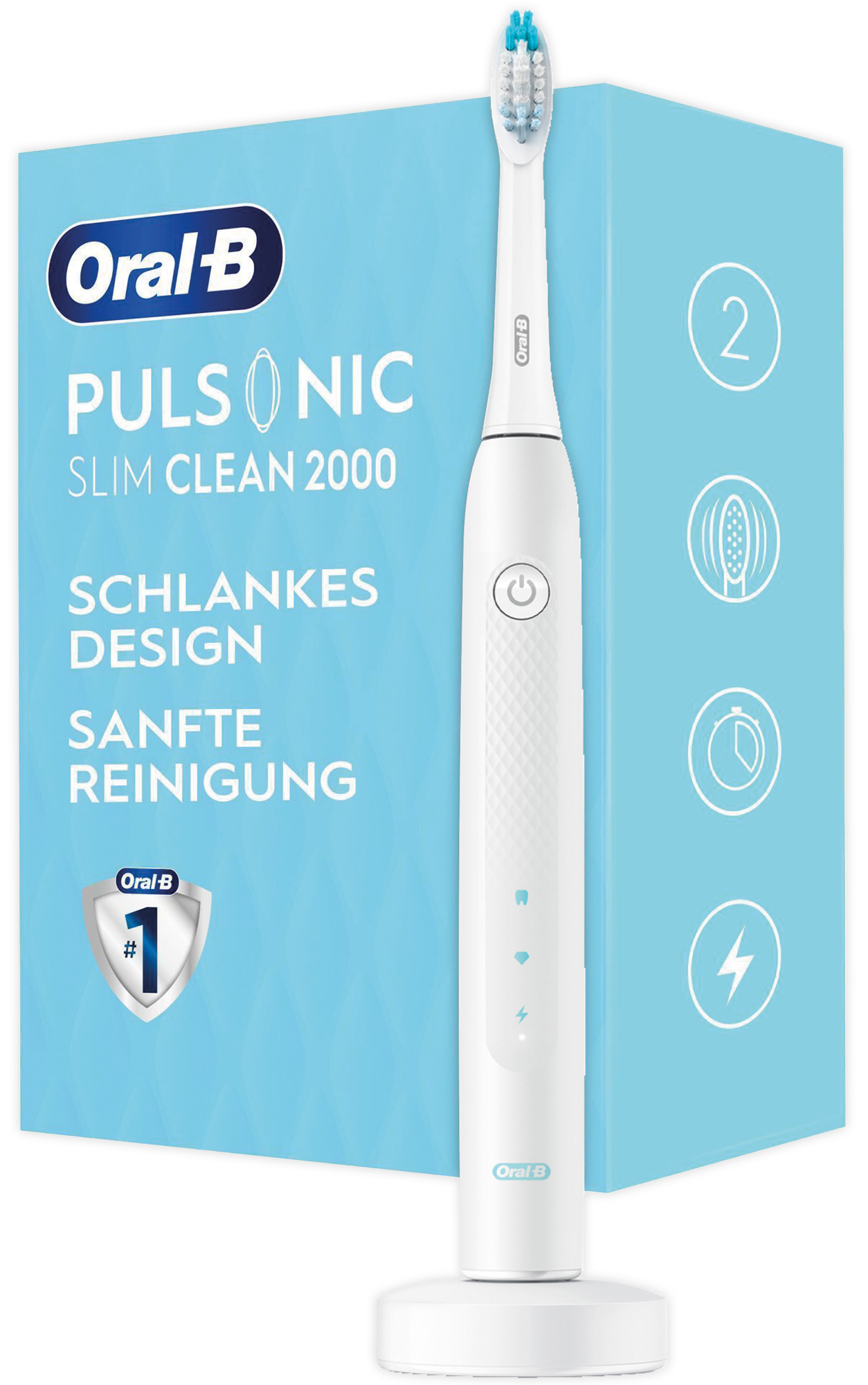 ORAL-B Schallzahnbürste „Pulsonic Slim Clean 2000“ 