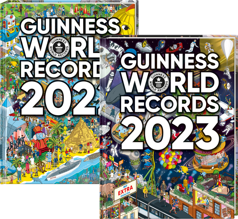Buch-Paket „Guinness World Records 2022 + 2023“